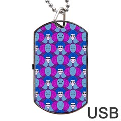 Abstract Dog Tag Usb Flash (one Side) by SychEva