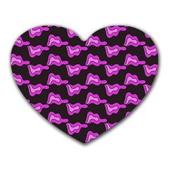 Abstract Waves Heart Mousepads by SychEva