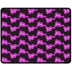 Abstract Waves Double Sided Fleece Blanket (medium)  by SychEva