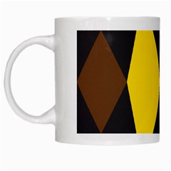 Abstract Pattern Geometric Backgrounds   White Mugs by Eskimos