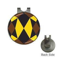 Abstract Pattern Geometric Backgrounds   Hat Clips With Golf Markers by Eskimos