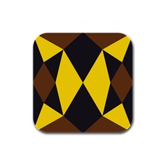 Abstract Pattern Geometric Backgrounds   Rubber Square Coaster (4 Pack) by Eskimos