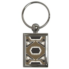 Abstract Pattern Geometric Backgrounds   Key Chain (rectangle) by Eskimos