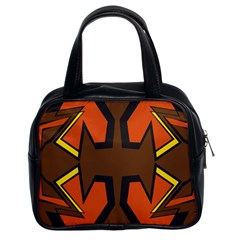 Abstract Pattern Geometric Backgrounds   Classic Handbag (two Sides) by Eskimos