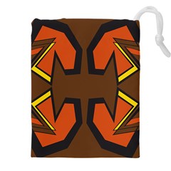 Abstract Pattern Geometric Backgrounds   Drawstring Pouch (4xl) by Eskimos