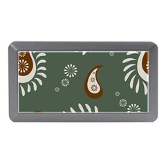 Floral Pattern Paisley Style Paisley Print  Doodle Background Memory Card Reader (mini) by Eskimos