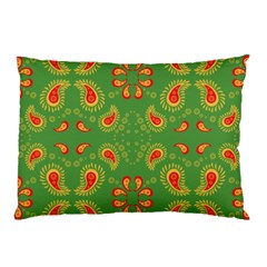 Floral Pattern Paisley Style Paisley Print  Doodle Background Pillow Case by Eskimos