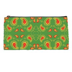 Floral Pattern Paisley Style Paisley Print  Doodle Background Pencil Case by Eskimos