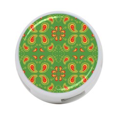 Floral Pattern Paisley Style Paisley Print  Doodle Background 4-port Usb Hub (one Side) by Eskimos