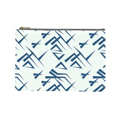 Abstract Pattern Geometric Backgrounds   Cosmetic Bag (large) by Eskimos