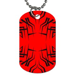 Abstract Pattern Geometric Backgrounds   Dog Tag (one Side) by Eskimos