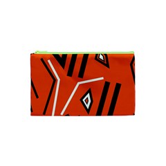 Abstract Pattern Geometric Backgrounds   Cosmetic Bag (xs) by Eskimos