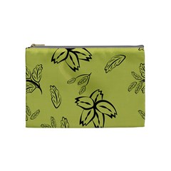 Folk Flowers Print Floral Pattern Ethnic Art Cosmetic Bag (medium) by Eskimos