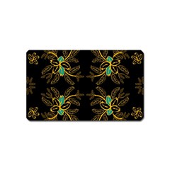 Floral Folk Damask Pattern  Magnet (name Card) by Eskimos