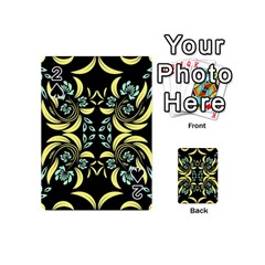 Floral Folk Damask Pattern Fantasy Flowers  Playing Cards 54 Designs (mini) by Eskimos