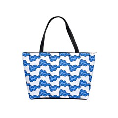 Abstract Waves Classic Shoulder Handbag by SychEva