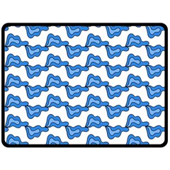 Abstract Waves Fleece Blanket (large)  by SychEva