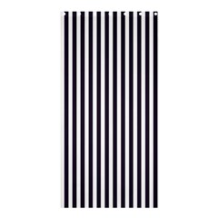 Minimalistic Black And White Stripes, Vertical Lines Pattern Shower Curtain 36  X 72  (stall)  by Casemiro