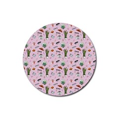 Office Time Rubber Round Coaster (4 Pack) by SychEva