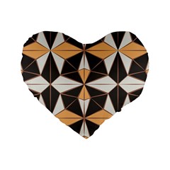 Abstract Pattern Geometric Backgrounds   Standard 16  Premium Heart Shape Cushions by Eskimos