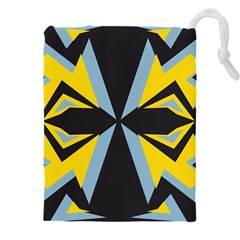 Abstract Pattern Geometric Backgrounds   Drawstring Pouch (4xl) by Eskimos