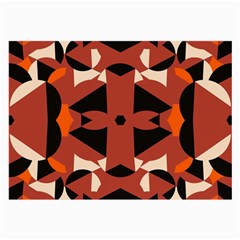 Abstract pattern geometric backgrounds   Large Glasses Cloth (2 Sides)