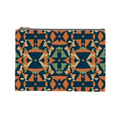 Abstract Pattern Geometric Backgrounds   Cosmetic Bag (large) by Eskimos