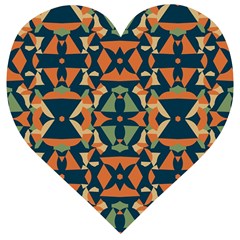 Abstract Pattern Geometric Backgrounds   Wooden Puzzle Heart by Eskimos