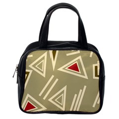 Abstract Pattern Geometric Backgrounds   Classic Handbag (one Side) by Eskimos