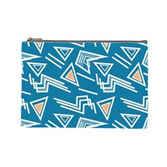 Abstract Pattern Geometric Backgrounds   Cosmetic Bag (large) by Eskimos