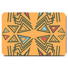 Abstract Pattern Geometric Backgrounds   Large Doormat  by Eskimos