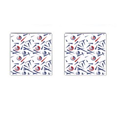 Abstract Pattern Geometric Backgrounds   Cufflinks (square) by Eskimos