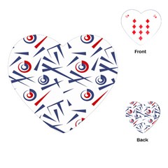 Abstract pattern geometric backgrounds   Playing Cards Single Design (Heart)