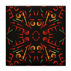 Abstract Pattern Geometric Backgrounds   Tile Coaster by Eskimos