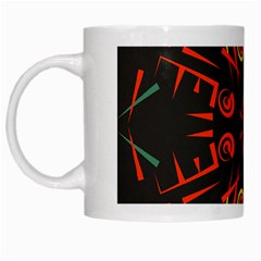 Abstract pattern geometric backgrounds   White Mugs
