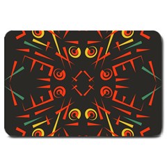 Abstract Pattern Geometric Backgrounds   Large Doormat  by Eskimos