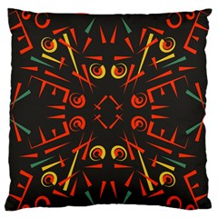 Abstract Pattern Geometric Backgrounds   Large Flano Cushion Case (one Side) by Eskimos