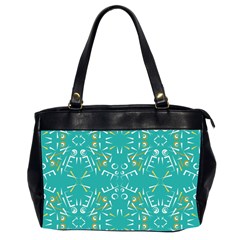 Abstract pattern geometric backgrounds   Oversize Office Handbag (2 Sides)