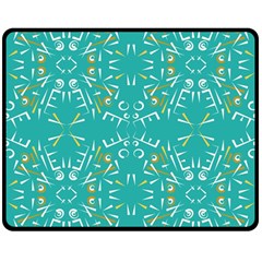 Abstract pattern geometric backgrounds   Double Sided Fleece Blanket (Medium) 