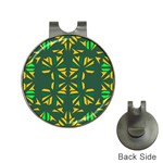 Abstract pattern geometric backgrounds   Hat Clips with Golf Markers Front