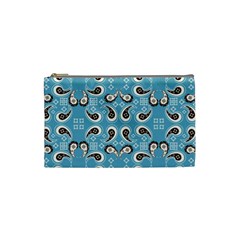 Floral Pattern Paisley Style Paisley Print  Doodle Background Cosmetic Bag (small) by Eskimos