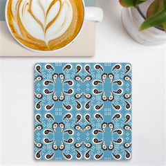 Floral Pattern Paisley Style Paisley Print  Doodle Background Uv Print Square Tile Coaster  by Eskimos