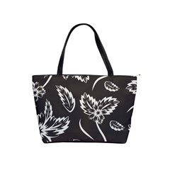 Folk Flowers Print Floral Pattern Ethnic Art Classic Shoulder Handbag by Eskimos