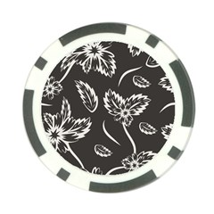 Folk Flowers Print Floral Pattern Ethnic Art Poker Chip Card Guard by Eskimos