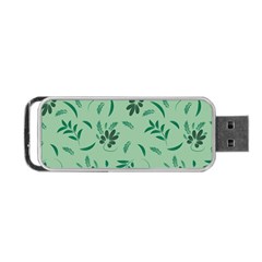 Folk Flowers Print Floral Pattern Ethnic Art Portable Usb Flash (one Side) by Eskimos