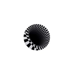 3d Optical Illusion, Dark Hole, Funny Effect 1  Mini Buttons