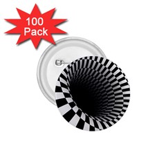 3d Optical Illusion, Dark Hole, Funny Effect 1 75  Buttons (100 Pack) 