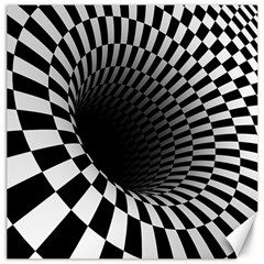 3d Optical Illusion, Dark Hole, Funny Effect Canvas 16  X 16 