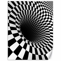 3d Optical Illusion, Dark Hole, Funny Effect Canvas 18  X 24 