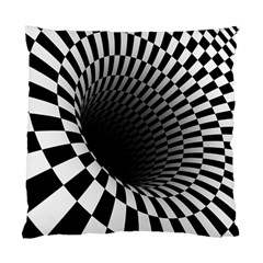 3d Optical Illusion, Dark Hole, Funny Effect Standard Cushion Case (two Sides)